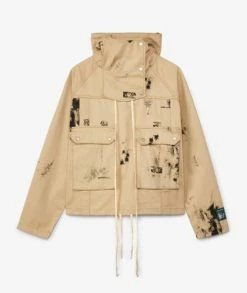 Reese Cooper Stamp Print Cotton Canvas Anorak