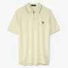 Fred Perry Cable Zip Neck Knitted Polo Shirt