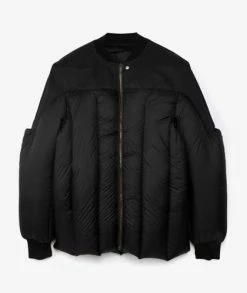 Rick Owens Woven Down Geth Bomber Jacket