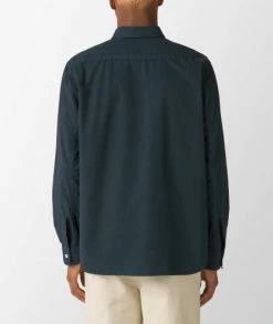 Reception Loose Financial Shirt -Camisas Ventas S0053 sivasdescalzo Reception LOOSE FINANCIAL SHIRT COTTON POPLIN DK NAVY 1677514371 64