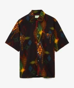Aries Arise Ikat Print Hawaiian Shirt